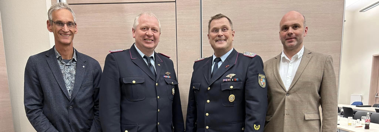 v.l.n.r.: Dieter Schütte , Franz Josef Nording, Arno Rauer, Daniel Plate