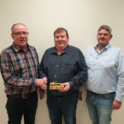 Bild von links: Kreisbereitschaftsführer Hartwig Henke, Zugführer des ersten Zuges Andreas Blömer und stellv. Kreisbereitschaftsführer Sascha Steenken.